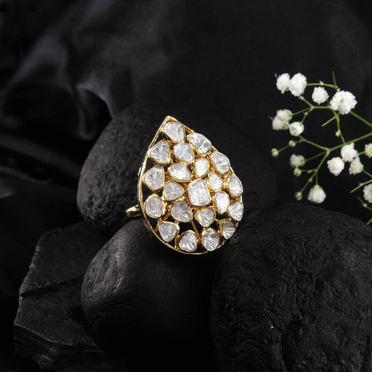 Celestial Brilliance Diamond Polki  Ring