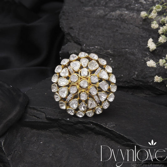 Sublime Sparkle Delicate Polki Diamond Ring