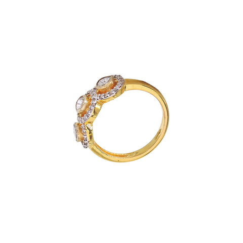 Diamond Polki Round Brilliance Ring