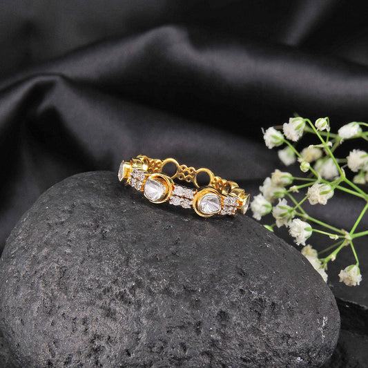 Timeless Elegance Simple Polki Diamond Ring