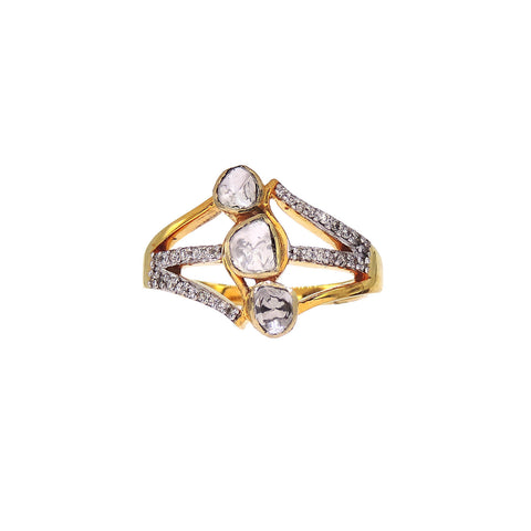 Regal Radiance Polki Diamond Ring