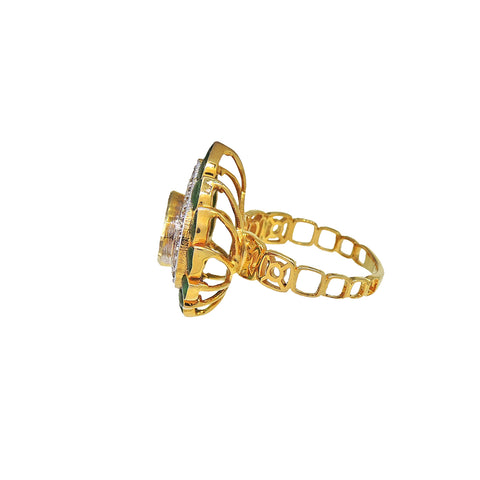 Evergreen Elegance Emerald Gold Rings