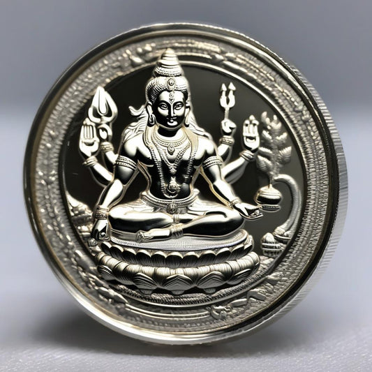 Shiv Ji Silver Coin