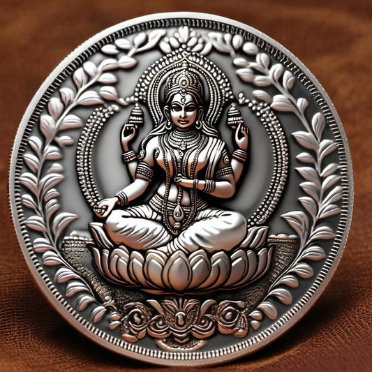 Shri Lakshmi Ji Silver Coin