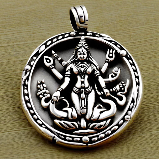Mahashakti Silver Pendant