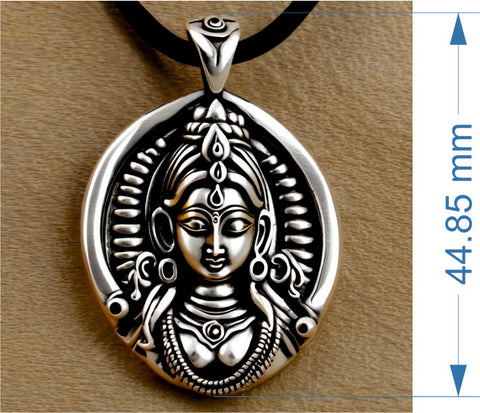 Gauri silver pendant
