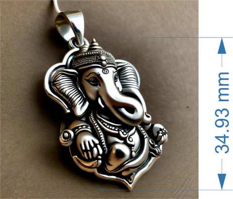 Ganesh Ji Silver Pendant